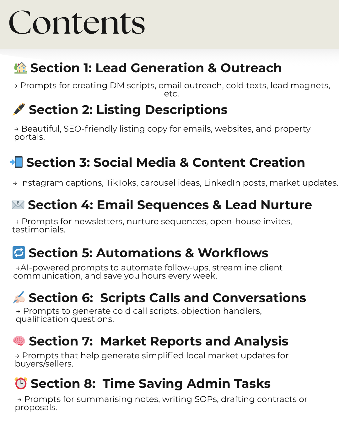 Plug & Play AI Prompts for Real Estate Agents
